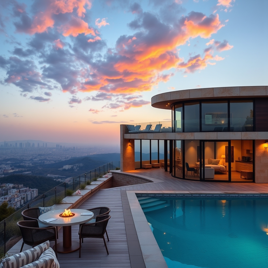 Svěží domov s bazénem: Kreativní kombinace přírody a architektury