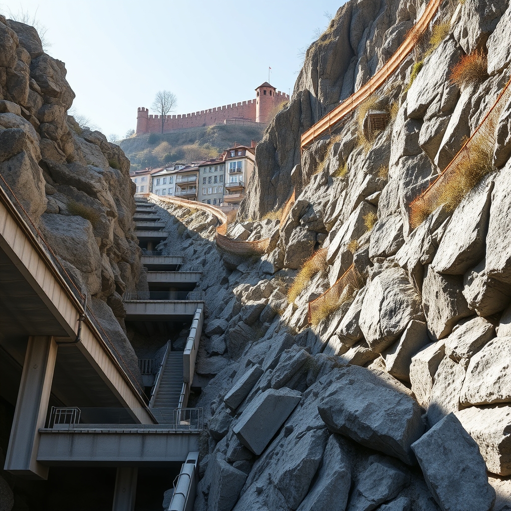 Železobetonové Konstrukce a Kotvení: Klíč k Bezpečnosti Strmých Svahů v Moderní Urbanistice