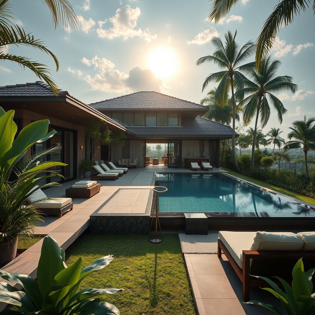 Luxusní dům s bazénem v Singapuru: Dokonalé spojení interiéru a exteriéru