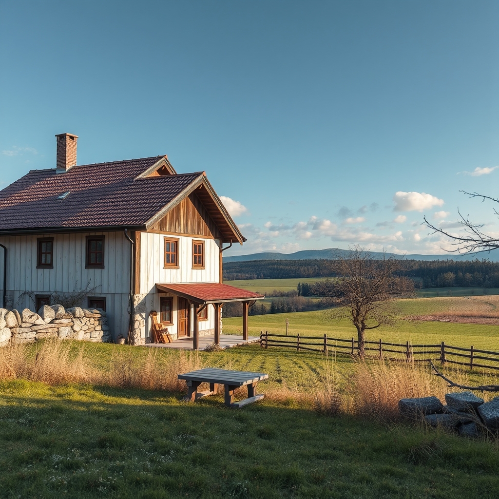 Nadčasový dřevěný dům postavený tradiční technikou