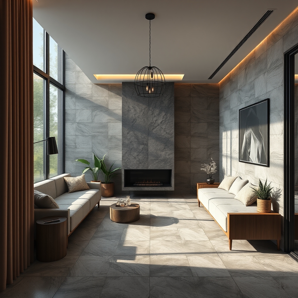 Propojení domu se zahradou pomocí keramických dlaždic