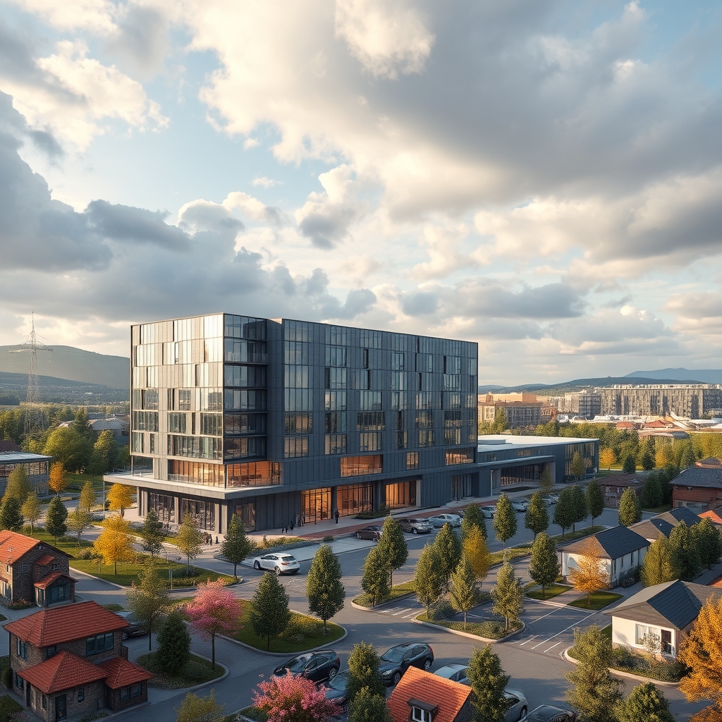 Rozvoj firemního areálu v Rožnově pod Radhoštěm – Nová přístavba mění tvář města