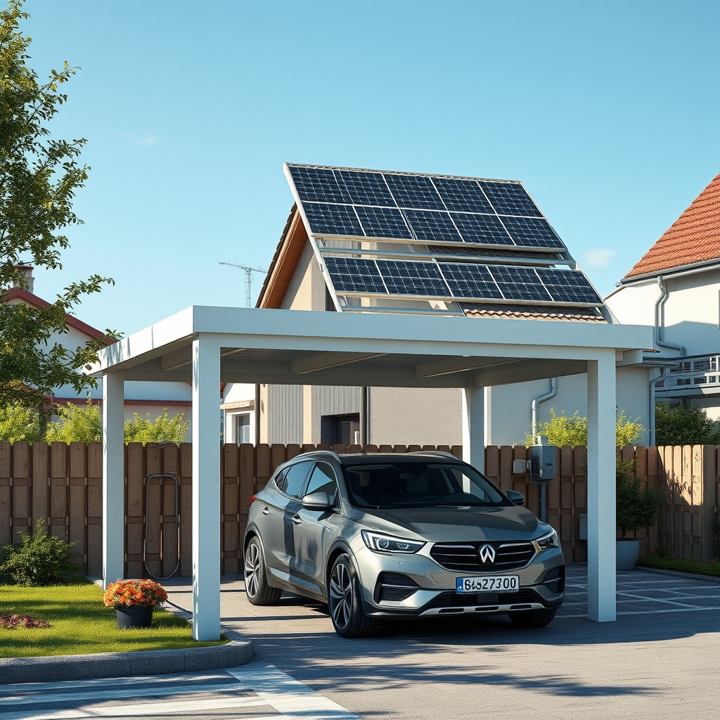 Solární carport: bezpečný a úsporný přístřešek pro vaše auto