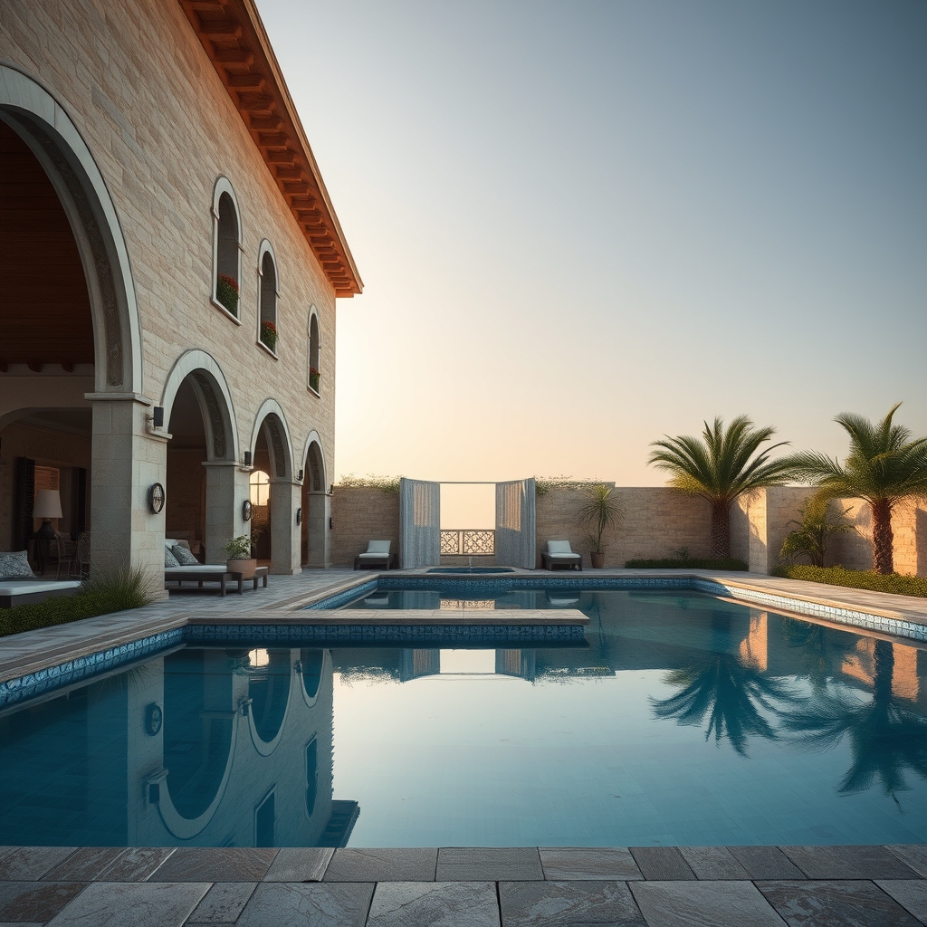 Svěží domov s bazénem: Izraelský kouzelný kout