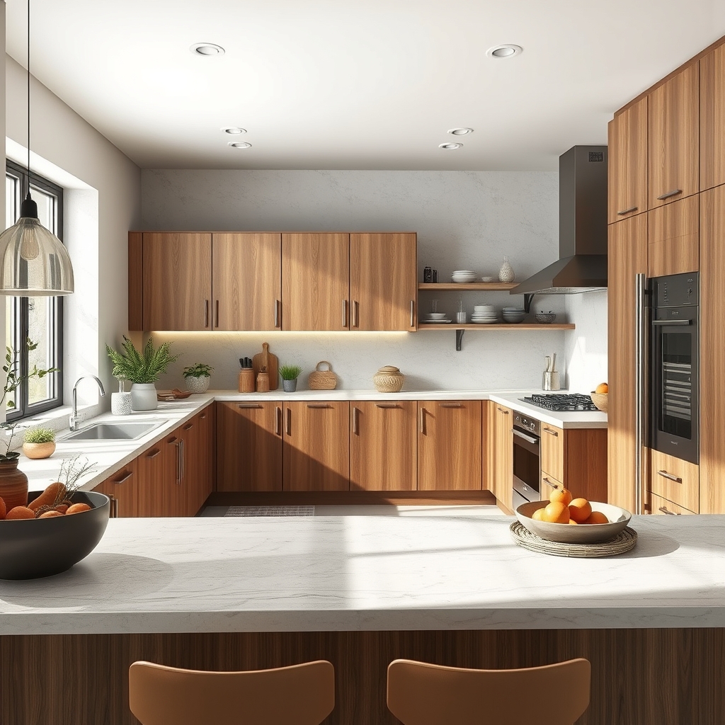 Trendy v kuchyních: svěží barvy a obří ostrůvek