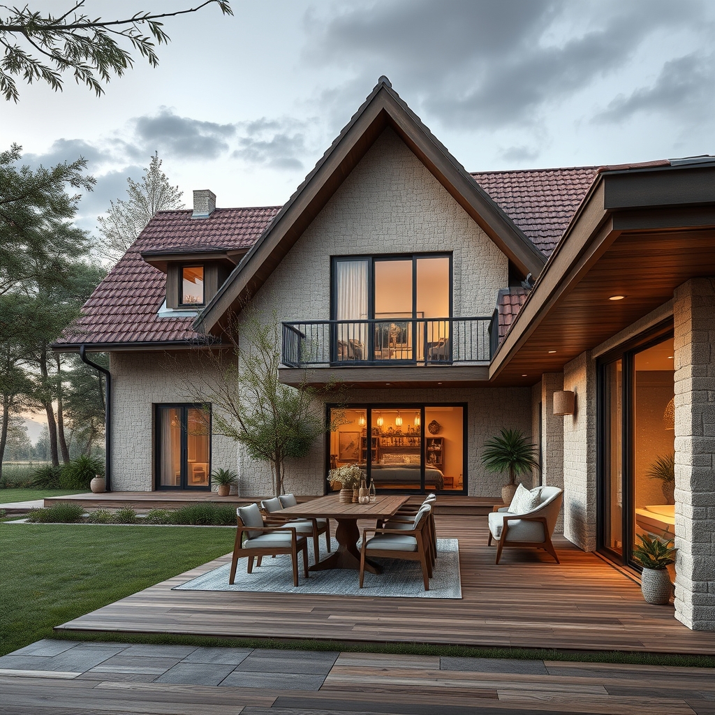 Dům s dírou: Moderní bydlení venkovského rázu