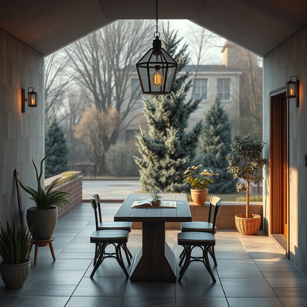 Propojení domu se zahradou pomocí keramických dlaždic