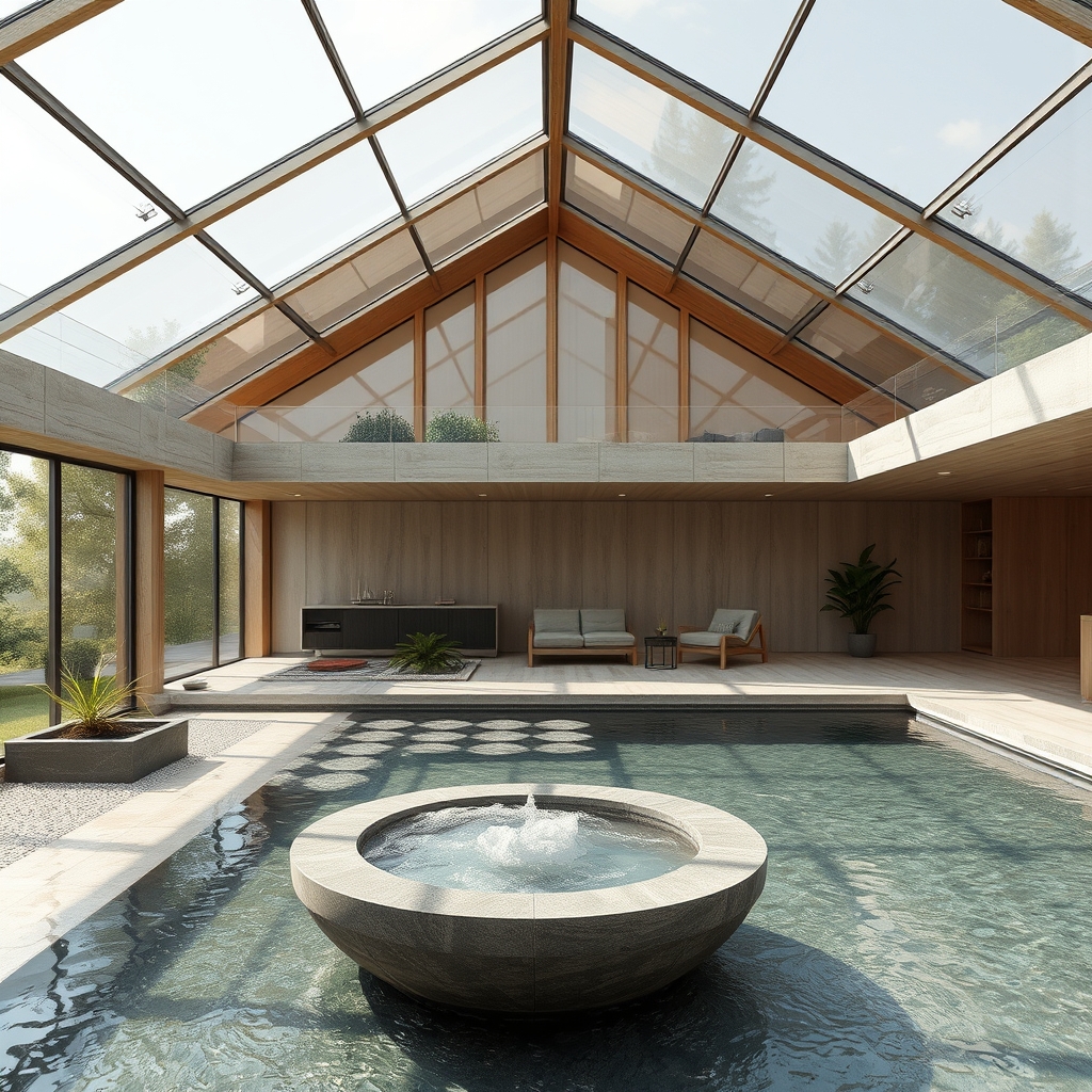 Svěží domov s bazénem: Příjemné bydlení úzce propojené s přírodou